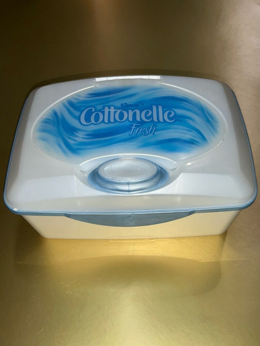 Cottonelle Common No Print Edition Pop-Up Dispenser Pearl White & Blue